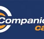 Companion Card logo in white and orange on a navy background